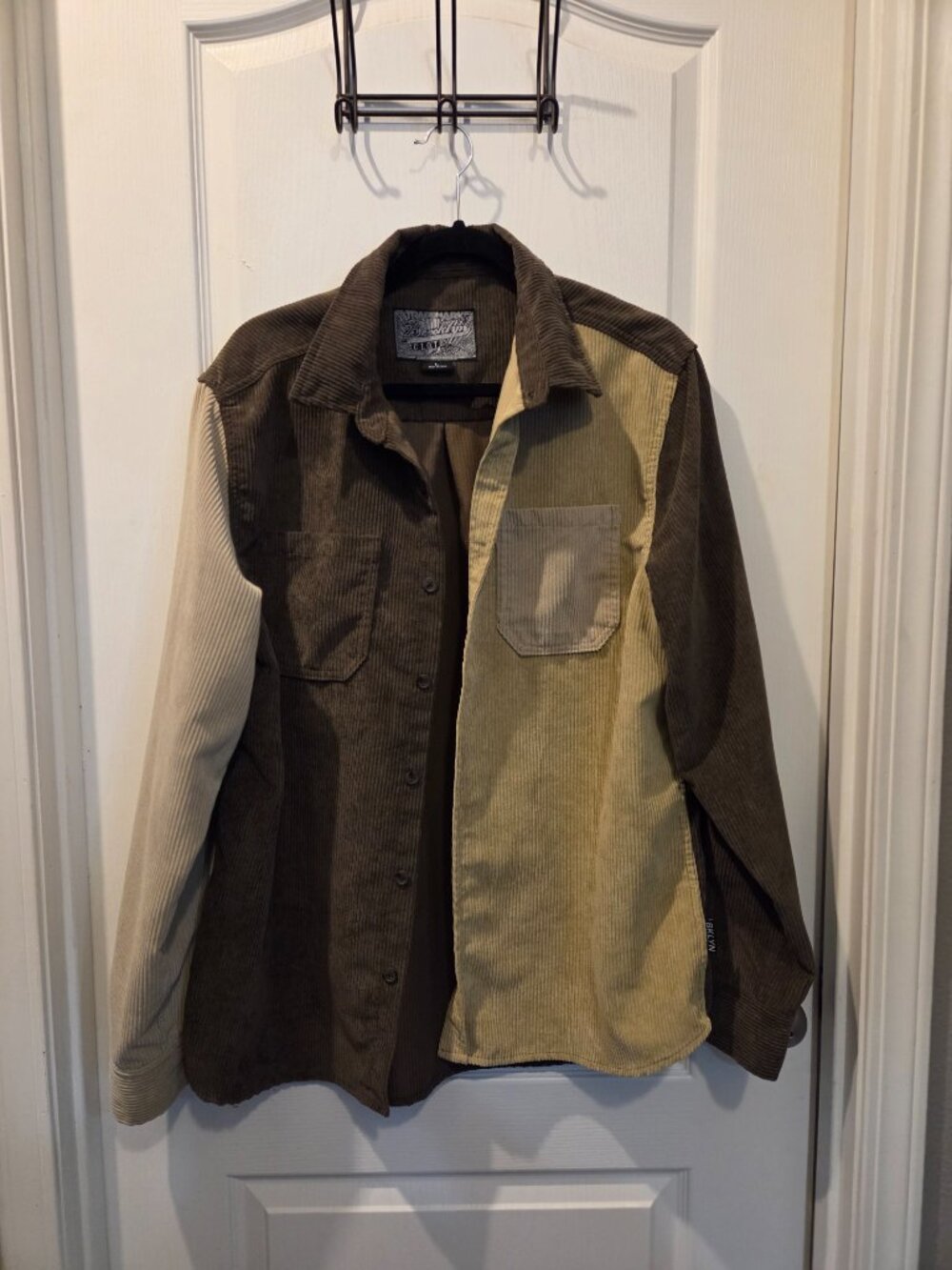 Brooklyn Cloth Mfg Brown Fine Wale Corduroy Shirt Large - Picture 5 of 8